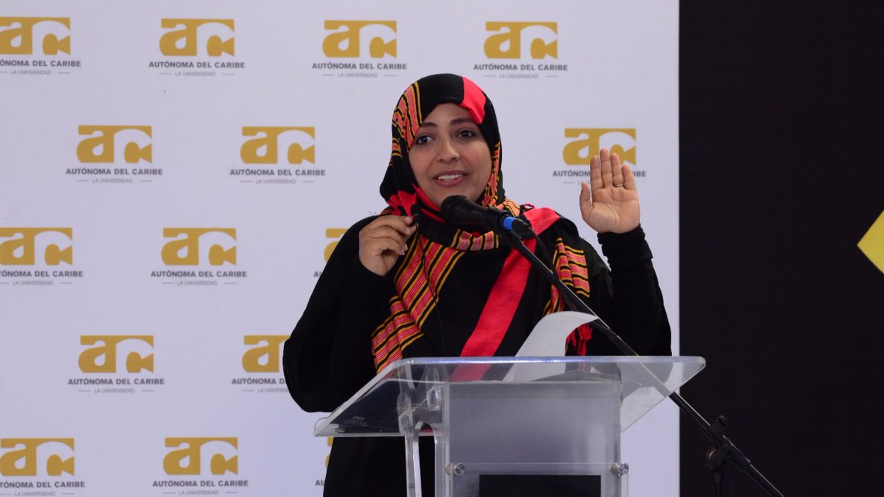 There is no freedom without free people, Tawakkol Karman says 